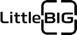 littlebiglogo_ - littlebig Little BIG logo: the brand name to the left with a rounded-square outline icon to the right/behind it.